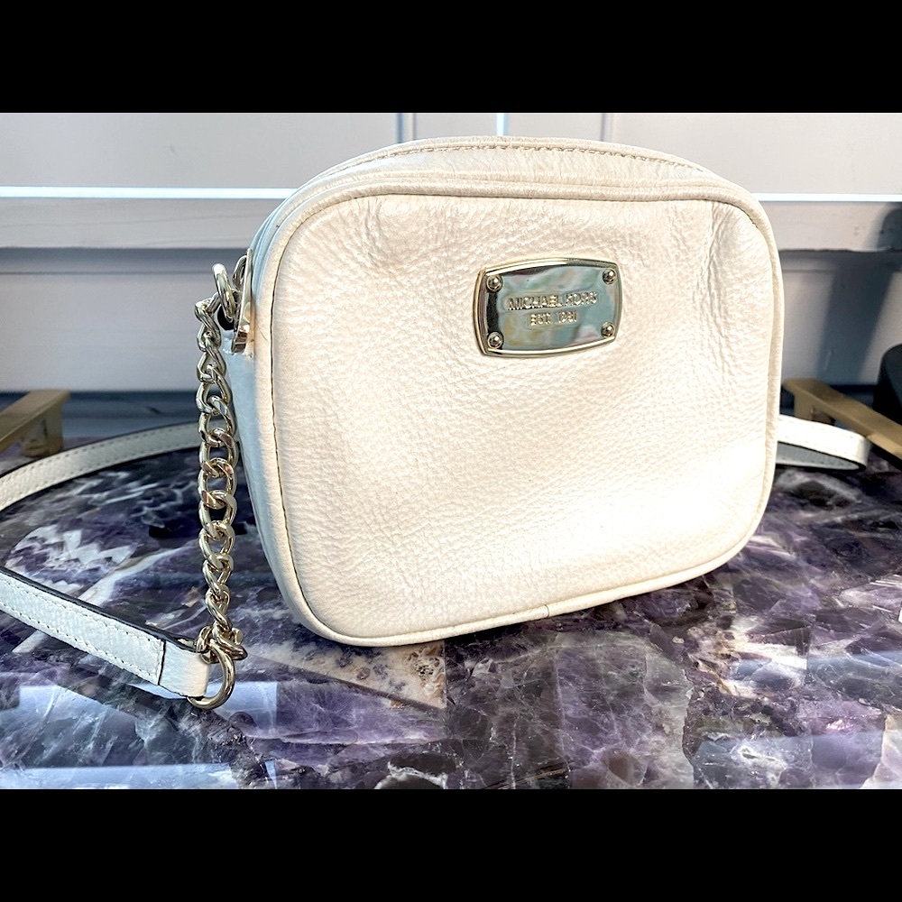 Michael Kors White Crossbody Purse